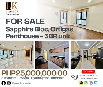 For Sale: Sapphire Bloc 3BR Penthouse on Carousell