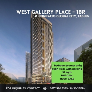FOR SALE: West Gallery Place 1BR unit with parking HIGH FLOOR 24M! on Carousell