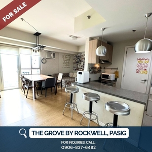 FULLY FURNISHED 2 BEDROOM CONDO UNIT FOR SALE AT THE GROVE BY ROCKWELL
