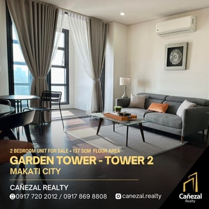 Garden Tower - Tower 2 Spacious 2 Bedroom 137 Sqm Unit with 1 Parking Inclusive FOR SALE on Carousell