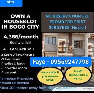 Hassle-Free House and Lot for Sale(Bogo