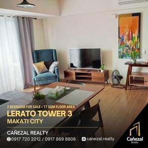 Lerato Tower 3 - 2 Bedroom at 77 SQM with 1 Parking Inclusive in Makati For Sale on Carousell