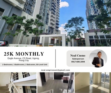 LIPAT NA! BIG 2BR BI-LEVEL 25K MON. RENT TO OWN CONDO IN PASIG on Carousell