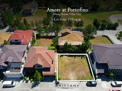 Lot for sale in Amore at Portofino Daang Reyna