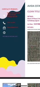 Lot for sale - Nuvali (I AM NOT AN AGENT) on Carousell