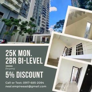 LOW DP 2BR BI-LEVEL 25K MON. LIPAT AGAD RENT TO OWN CONDO IN PASIG on Carousell