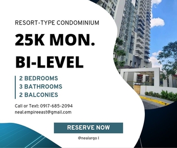 LOW DP BI-LEVEL 2BR 25K MON LIPAT AGAD RENT TO OWN CONDO IN PASIG on Carousell