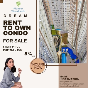 MANDALUYONG - PIONEER WOODLANDS | RENT TO OWN CONDO! on Carousell