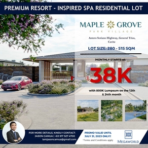 Maple Grove Park Village ( High End Residential Lot For Sale ) on Carousell