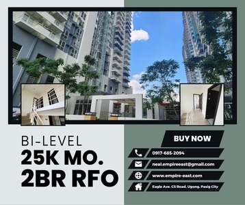 NEW PROMO 2BR BI-LEVEL 25K MON. LIPAT AGAD RENT TO OWN CONDO IN PASIG on Carousell