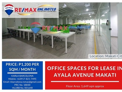 OFFICE SPACES FOR LEASE IN AYALA AVENUE MAKATI on Carousell
