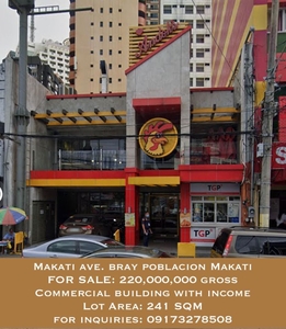 **one away** commercial building with income in Makati ave. brgy poblacion Makati for sale on Carousell