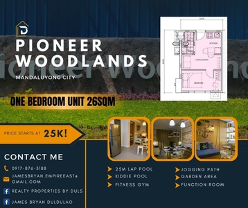 ONE BEDROOM UNIT NEAR SM MEGAMALL FOR SALE | PIONEER WOODLANDS on Carousell