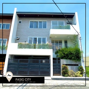 PA 5BR Modern House and Lot for Sale in Greenwoods Exec Village Pasig City compare BF Homes Parañaque Merville Park Greenland Vista Verde Havila Township Ridgemont Exec Village on Carousell