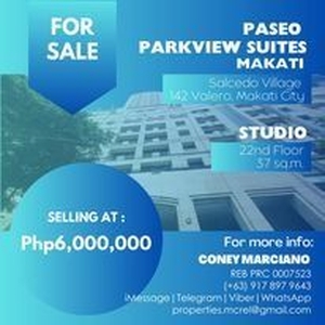 Paseo Parkview Studio Unit for Sale on Carousell