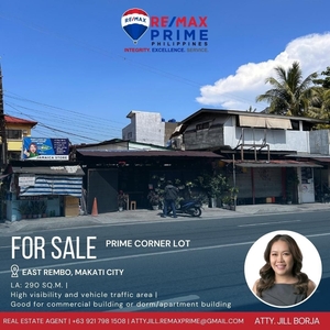 Prime Corner Lot For Sale: East Rembo