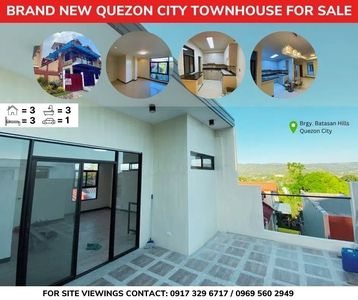 QUEZON CITY BRAND NEW TOWNHOUSE FOR SALE WITH ROOF DECK AND PARKING SLOT on Carousell