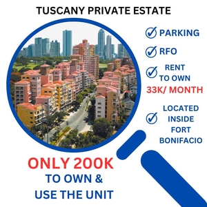 Rent to Own 1 Bedroom Condo in Tuscany Private Estate beside British Embassy on Carousell