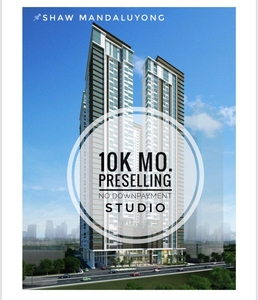 Rent to Own Preselling 10K Mo. NO DP STUDIO Condo in Mandaluyong Ortigas QC The Paddington Place nr Manila Mrt Edsa QC on Carousell