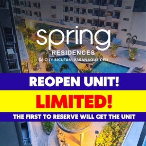 REOPEN UNIT! SMDC Spring Residences Ready for Occupancy 1 Bedroom Condo for Sale in SM City Bicutan Parañaque on Carousell