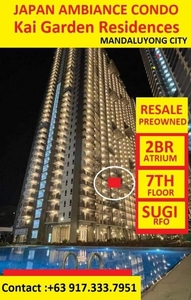 Resale Pre Owned 2 BR at Kai Garden Brand New 7th Flr Facing Pool on Carousell