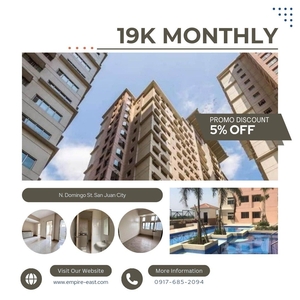 RESERVE NOW! 2BR 19K MON. LIPAT AGAD RENT TO OWN CONDO IN SAN JUAN on Carousell