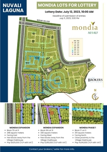 Residential Lot For Sale in Nuvali MONDIA by Ayala Land 248 sqm facing East on Carousell