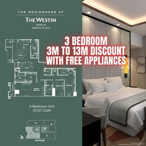RFO Westin Manila 3 Bedroom Condo With Balcony for sale located in ortigas Mandaluyong at the back Edsa Shangri-la on Carousell
