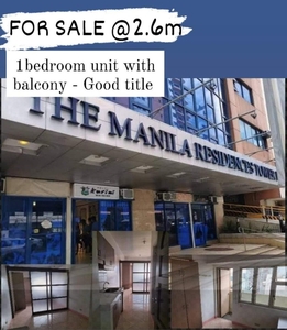 Rush Sale Manila Residences 1br with balcony on Carousell