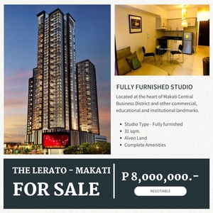 The Lerato Makati - Furnished studio for Sale on Carousell