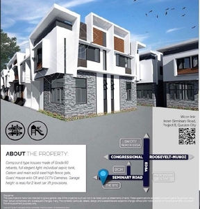 Townhouse For Sale in Quezon City near Trinoma Mall | RFO Corner unit on Carousell