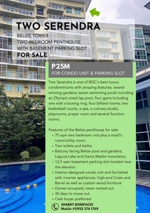 Two Serendra 2B w/parking Penthouse unit Facing Pool Condo For Sale ‼️ on Carousell