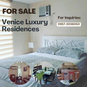 Venice Luxury Residences for sale 1BR with parking Bellini Tower Mckinley Hill Taguig City on Carousell
