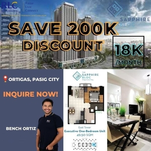 1 Bedroom Condo RFO For Sale at Magnolia Residences, New Manila, Quezon City