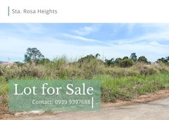 End Lot in Sta. Rosa Heights (Near Nuvali and AUP)