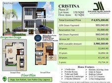 Preselling 3 BR House & Lot w/ Complete Finish in San Pablo, Laguna