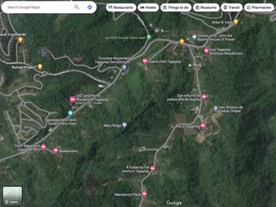 Lot For Sale In Iruhin East, Tagaytay