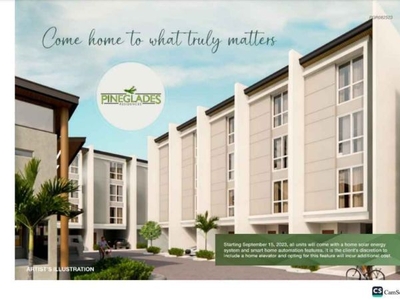 Pineglades Residences (4Bedrooms Townhouse) For Sale Quezon City