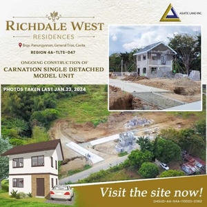 3-Bedroom House for Sale at Richdale West Residences in General Trias, Cavite