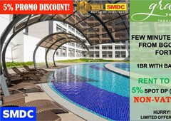 RE OPEN AVAILABLE UNIT NON VAT BY GRACE RESIDENCES OF SMDC