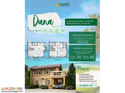Camella Sorsogon House & Lot For Sale - Dana Unit