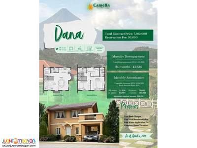 House and Lot - Camella Hillcrest Legazpi Dana Unit