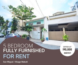 House For Rent In San Miguel Village, Makati