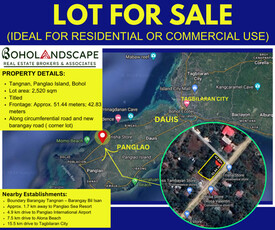 Lot For Sale In Tangnan, Panglao