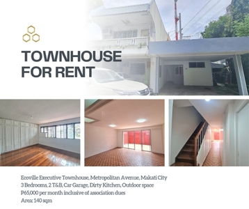 Townhouse For Rent In Santa Cruz, Makati