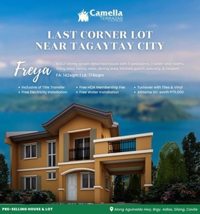 2-Storey, 5 Bedroom House for Sale in Molino, Bacoor| Camella Carson