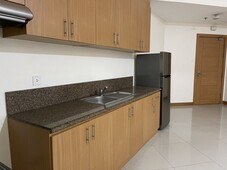 Trion Towers 3-bedroom unit includes sala, dining set, 3 beds, ref, aircon, w machine, dryer, bathroom water heater