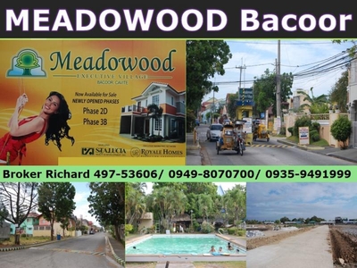 MEADOWOOD Bacoor Cavite Lots = 6 For Sale Philippines