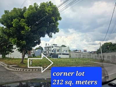 212 sq.m. Corner Residential Lot for sale Sta. Barbara Place, Quezon City