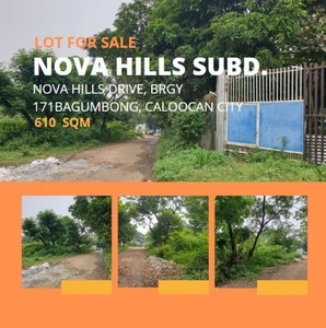 610 sqm Lot for sale - Nova Hills Subdivision, Bagumbong North Caloocan